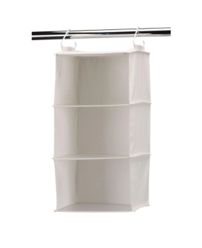 Household Essentials 3-shelf Hanging Closet Organizer In Cream