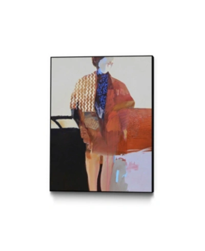 Giant Art 40" X 30" Timeless Moment I Art Block Framed Canvas In Orange
