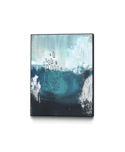 Giant Art 14" X 11" Sea Spray I Art Block Framed Canvas In Blue