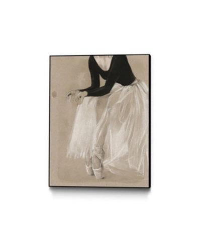Giant Art 20" X 16" Ballet Study I Art Block Framed Canvas In Brown