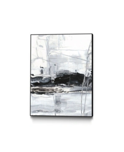 Giant Art 20" X 16" Winter Lightning Ii Art Block Framed Canvas In Tan