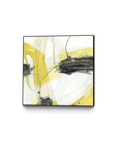 Giant Art 20" X 20" Conduit Ii Art Block Framed Canvas In Yellow