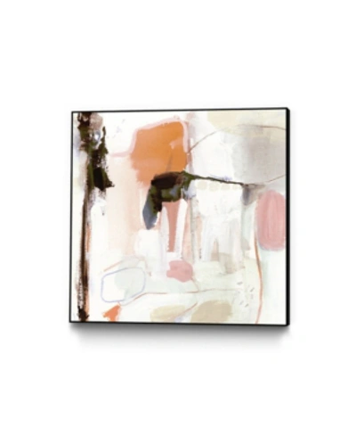 Giant Art 20" X 20" Ravel Iii Art Block Framed Canvas In Pink
