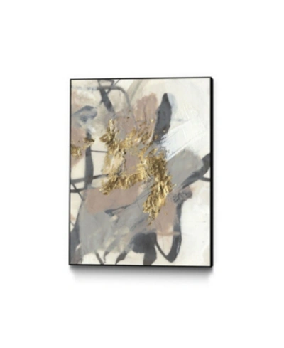 Giant Art 40" X 30" Golden Blush Ii Art Block Framed Canvas In Multi