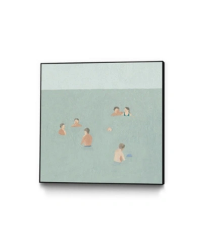 Giant Art 20" X 20" The Swimmers Ii Art Block Framed Canvas In Green