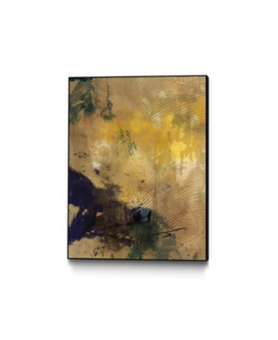 Giant Art 32" X 24" Amber Haze Ii Art Block Framed Canvas In Brown
