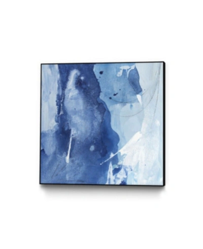 Giant Art 20" X 20" Coastal North I Art Block Framed Canvas In Blue