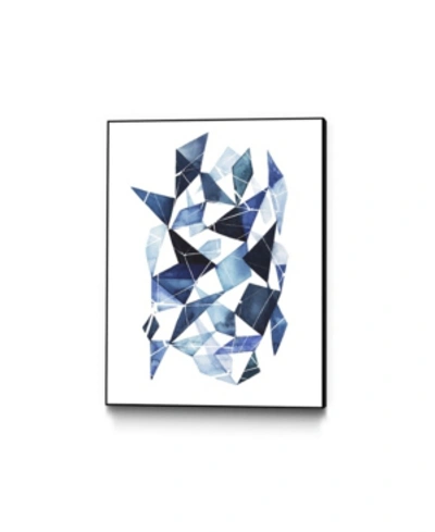 Giant Art 28" X 22" Chrysalis I Art Block Framed Canvas In Blue