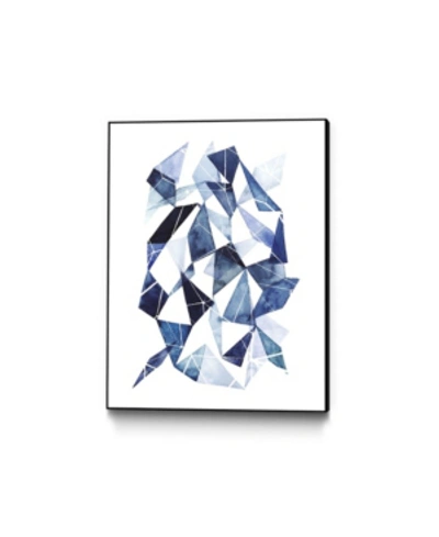 Giant Art 20" X 16" Chrysalis Ii Art Block Framed Canvas In Blue