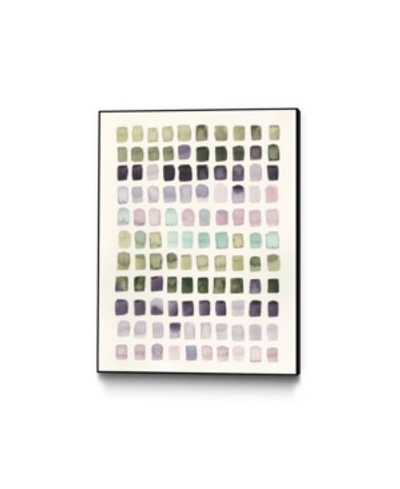 Giant Art 14" X 11" Serene Color Swatches I Art Block Framed Canvas In Multi