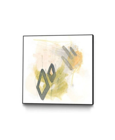 Giant Art 20" X 20" Side Swipe I Art Block Framed Canvas In Yellow