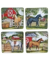 Certified International Clover Farm 4-pc. Dinner Plates Asst. In Multicolored