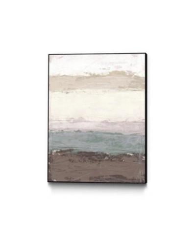 Giant Art 24" X 18" Strata Horizon I Art Block Framed Canvas In Brown