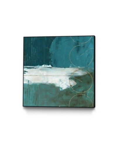 Giant Art 30" X 30" Seabound Ii Art Block Framed Canvas In Blue