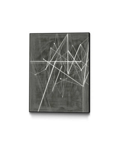 Giant Art 14" X 11" Vertices Ii Art Block Framed Canvas In Black