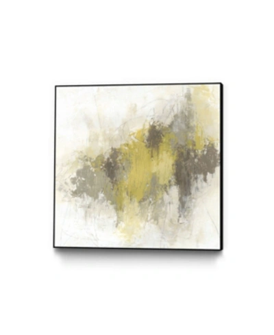 Giant Art 20" X 20" Saffron Abstract I Art Block Framed Canvas In Yellow
