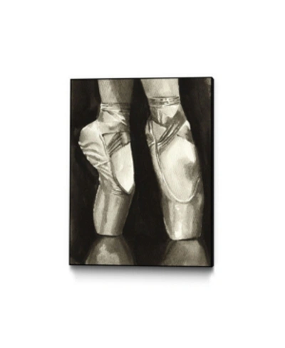 Giant Art 14" X 11" Ballet Shoes Ii Art Block Framed Canvas In Tan