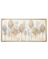 Cosmoliving By Cosmopolitan Brown Contemporary Canvas Wall Art, 27 X 55 In Multi