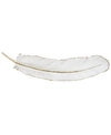 Cosmoliving By Cosmopolitan White Eclectic Polystone Wall Decor, 7" X 31" In White