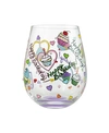 ENESCO LOLITA BIRTHDAY CUPCAKES STEMLESS WINE GLASS