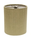 Cloth & Wire Cloth&wire Slant Bell Softback Lampshade With Bulb Clip In Gold