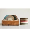 3r Studio Stoneware Trivets In Multicolor