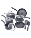 T-fal Ultimate Hard Anodized 12-pc. Cookware Set In Grey