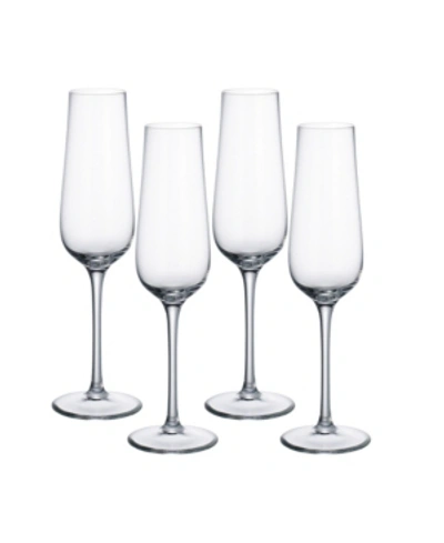 Villeroy & Boch Purismo Special Champagne Glass, Set Of 4 In Clear