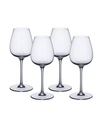 Villeroy & Boch Purismo Red Wine Intricate And Delicate Glass, Set Of 4 In Clear