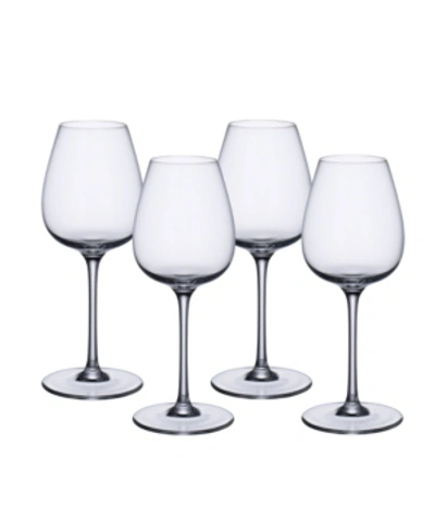 VILLEROY & BOCH PURISMO RED WINE INTRICATE AND DELICATE GLASS, SET OF 4