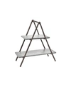 GODINGER GREY WASH WOOD & METAL TWO TIER SERVER