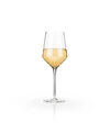 VISKI RAYE ANGLED CRYSTAL CHARDONNAY WINE GLASSES, SET OF 2, 13 OZ