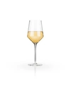 Viski Raye Angled Crystal Chardonnay Wine Glasses, Set Of 2, 13 oz In Clear