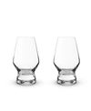 VISKI FOOTED CRYSTAL SCOTCH GLASSES, SET OF 2, 8 OZ
