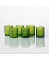 Fortessa Jupiter Set Of 6 Double Old Fashioned Glasses In Evergreen