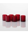 Fortessa Jupiter Set Of 6 Double Old Fashioned Glasses In Red