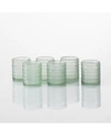Fortessa Jupiter Set Of 6 Double Old Fashioned Glasses In Sage