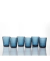 Fortessa Malcolm Double Old Fashioned Glasses, Set Of 6 In Azure