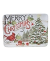 Certified International Evergreen Christmas Rectangular Platter In Light Beige