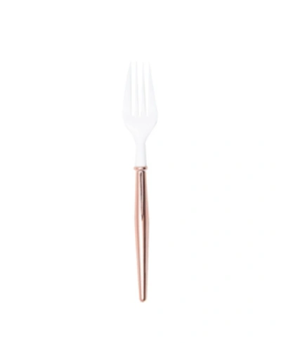 Sophistiplate Cocktail Fork Handle, Pack Of 40 In Gold-tone
