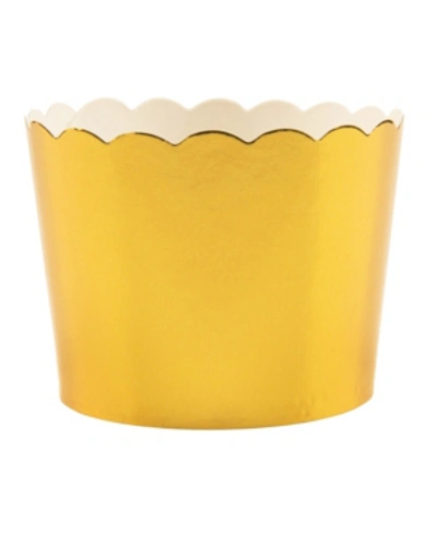 Simply Baked Metallic Cup Small, Pack Of 50 In Gold