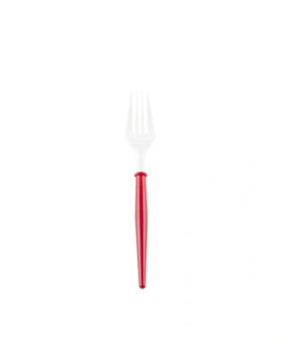 Sophistiplate Cocktail Fork Handle, Pack Of 40 In Red