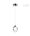 Dainolite 2 Light 14w Led Pendant In Chrome