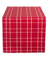 DESIGN IMPORTS HOLLY BERRY PLAID TABLE RUNNER