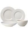 VILLEROY & BOCH MANUFACTURE ROCK BLANC 4 PIECE PLACE SETTING