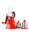 Nutri Slicer Nutrislicer 3-in-1 Spinning/rotating Mandoline And Countertop Food Slicer And Grater In Red