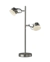 Adesso Nitro Led Table Lamp In Silver-tone