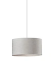 Adesso Harvest Drum Pendant In White