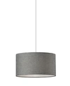 Adesso Harvest Drum Pendant In Gray