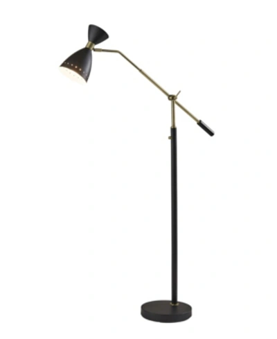 Adesso Oscar Adjustable Floor Lamp In Black